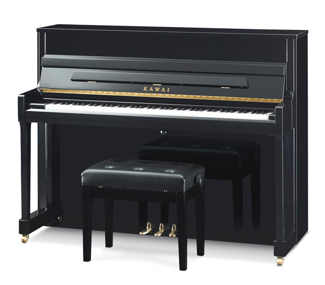 Piano droit KAWAI K200 noir neuf d'exposition