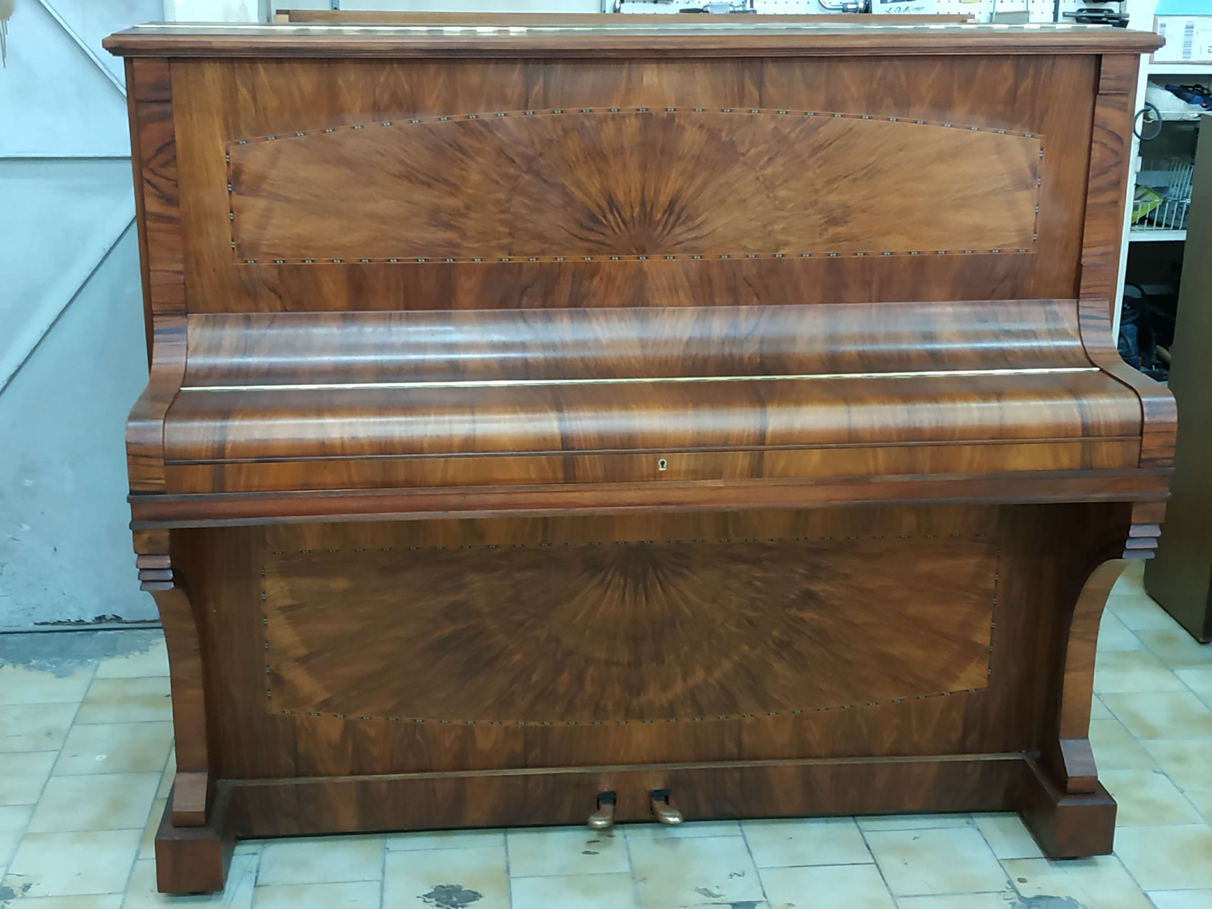 Piano droit ELCKE Belle époque